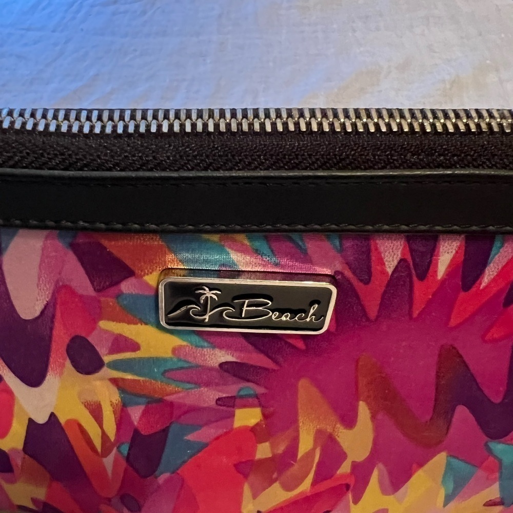 Beach by CLC Handbag. Neoprene. Make up bag. Purse bag. Colorful.